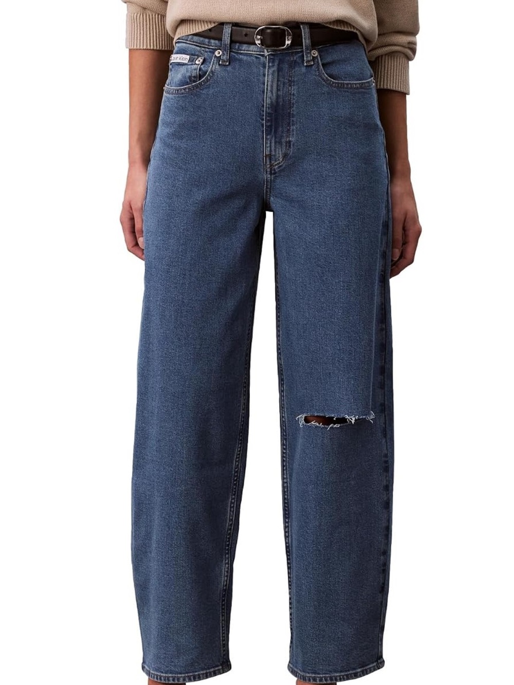 Calvin Klein High Waist Barrel Leg Jeans